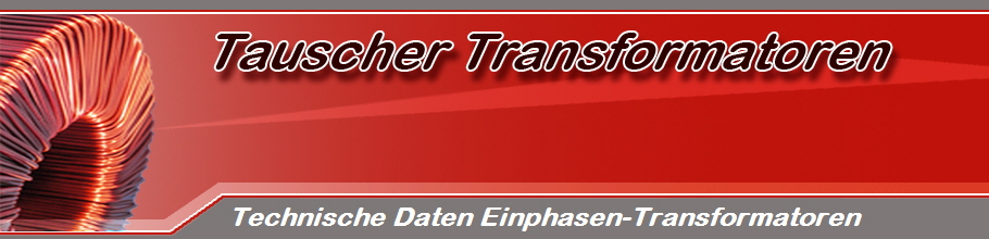 Technische Daten Einphasen-Transformatoren